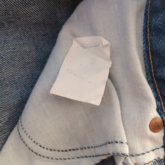 Vintage Mens Bootcut Jeans 35x26 80s SEARS ROEBUCKS CLASSIC Flare Jeans - Picture 7 of 7